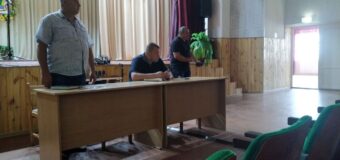 Сход граждан в недавно освобожденном населенном пункте Чермалык