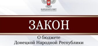 Народный Совет принял бюджет Донецкой Народной Республики на 2023 год
