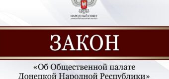 Народный Совет принял закон об Общественной палате Донецкой Народной Республики
