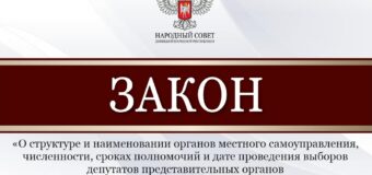 Депутаты определили особенности функционирования органов местного самоуправления в ДНР