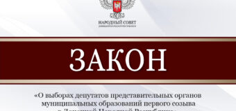 Парламентарии приняли закон о выборах депутатов представительных органов муниципальных образований в ДНР